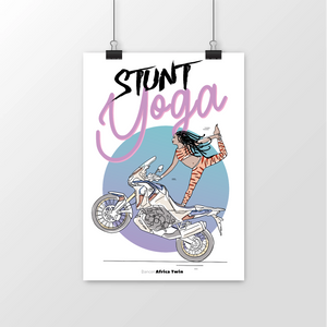 poster stunt Yoga Dancer Africa Twin whoy martinique