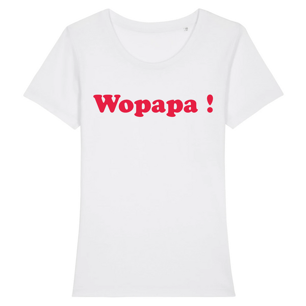 Blanc t-shirt femme wopapa! whoy martinique