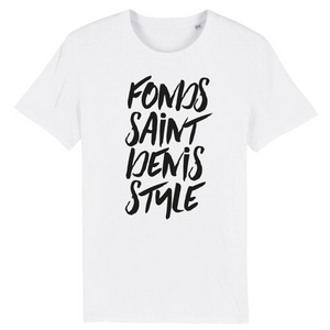 Blanc t-shirt fonds-saint-denis style homme whoy martinique