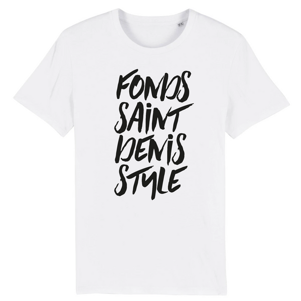 Blanc t-shirt fonds-saint-denis style homme whoy martinique