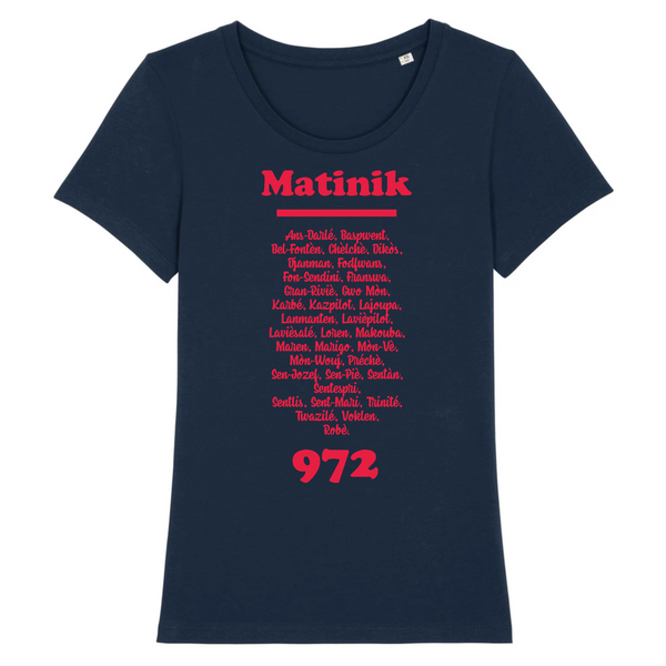 Marine t-shirt femme Matinik whoy martinique
