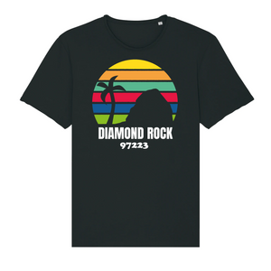 Noir t-shirt Martinique Diamond rock whoy martinique