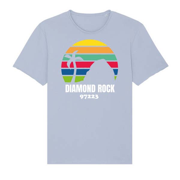 Bleu t-shirt Martinique Diamond rock whoy martinique